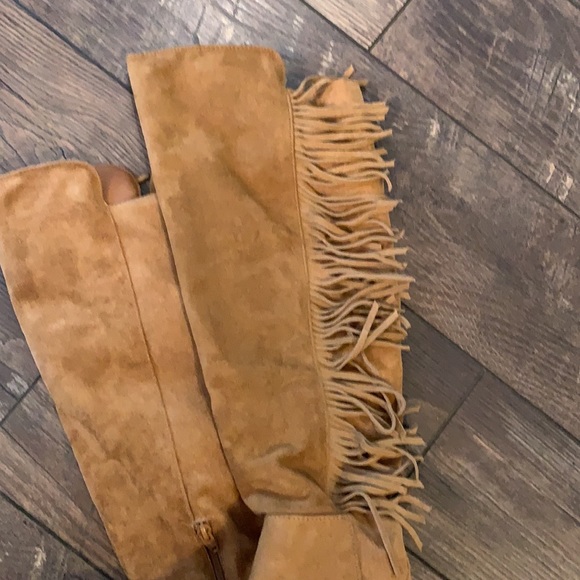 Fringe Knee High Boots - Picture 2 of 6